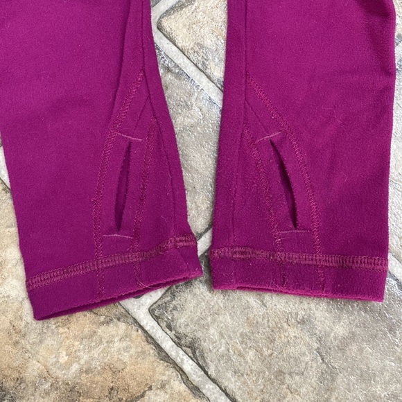 Ivivva By lululemon athletica Long Sleeve Shirt with Thumbholes, Fuchsia - Picture 5 of 6